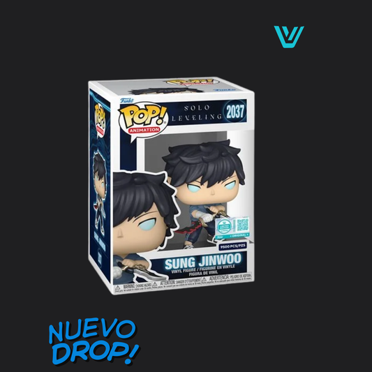 Solo Leveling Sung Jinwoo (Upgrade) Funko Pop! Vinyl Figure #2037 - Incluye Protector Duro